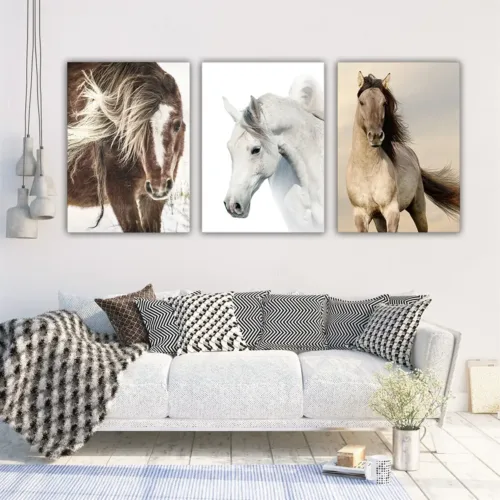 Set tablouri cai — tablou canvas