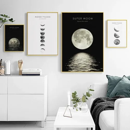 Tablouri cu luna si fazele ei — tablou canvas