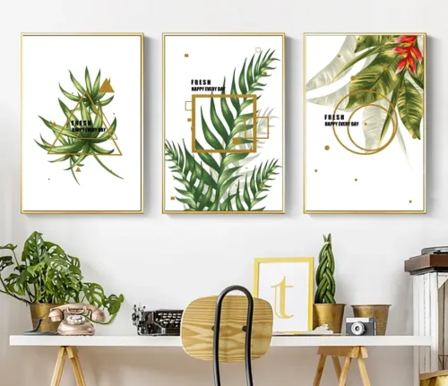 Set tablouri plante tropicale cu citate