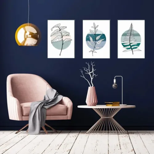 Set fablouri plante colorate — tablou canvas