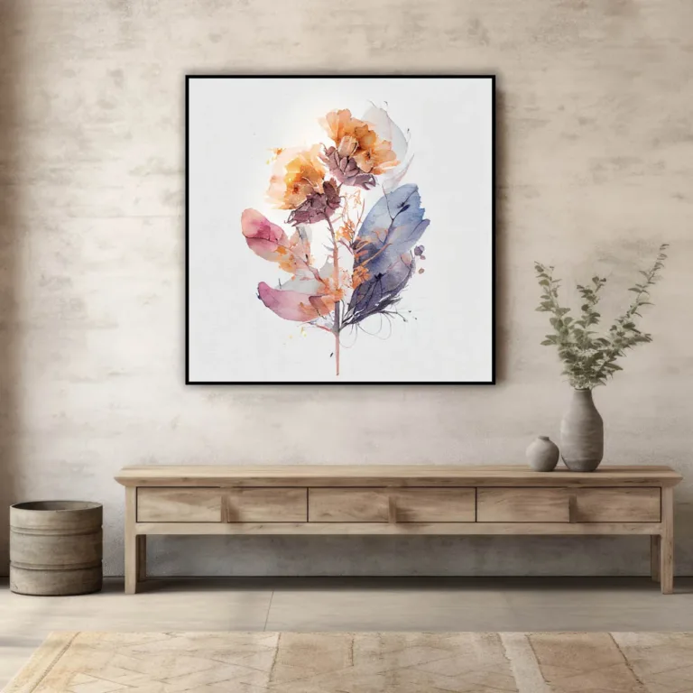 Tablou cu flori abstracte multicolore — tablou canvas