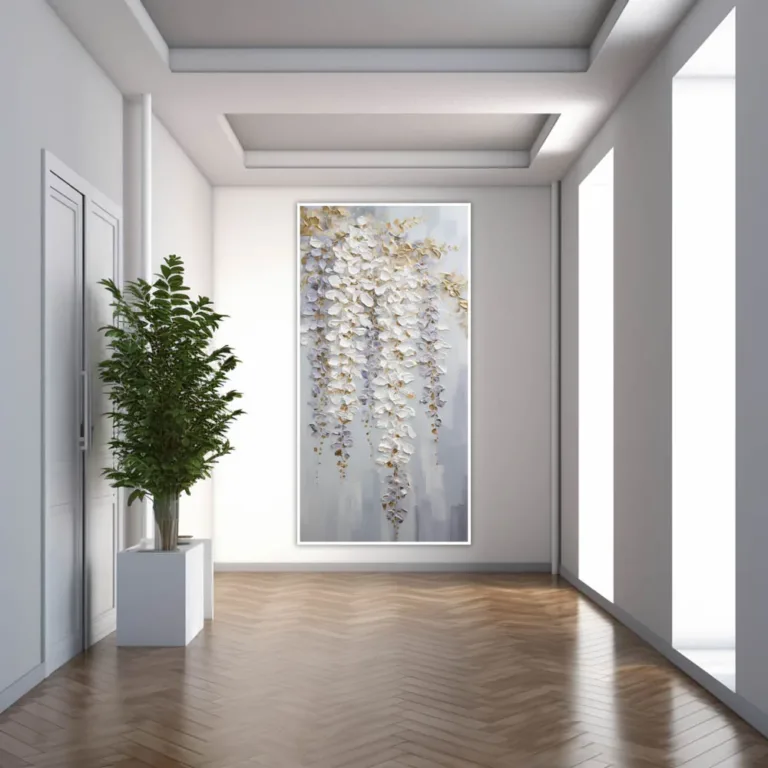 Tablou cu liliac alb — tablou canvas