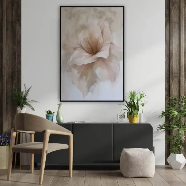 Tablou cu floare în stil abstract — tablou canvas