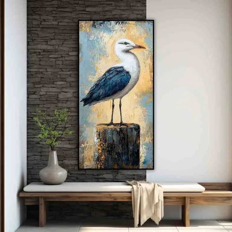 Tablou cu pescăruș — tablou canvas
